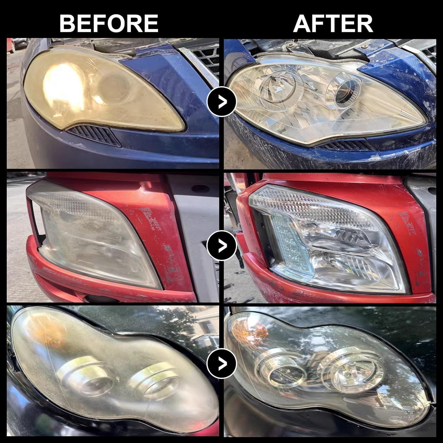 Kit Restauración de Faros LOCBONDSO 230g - Pulido y Protección