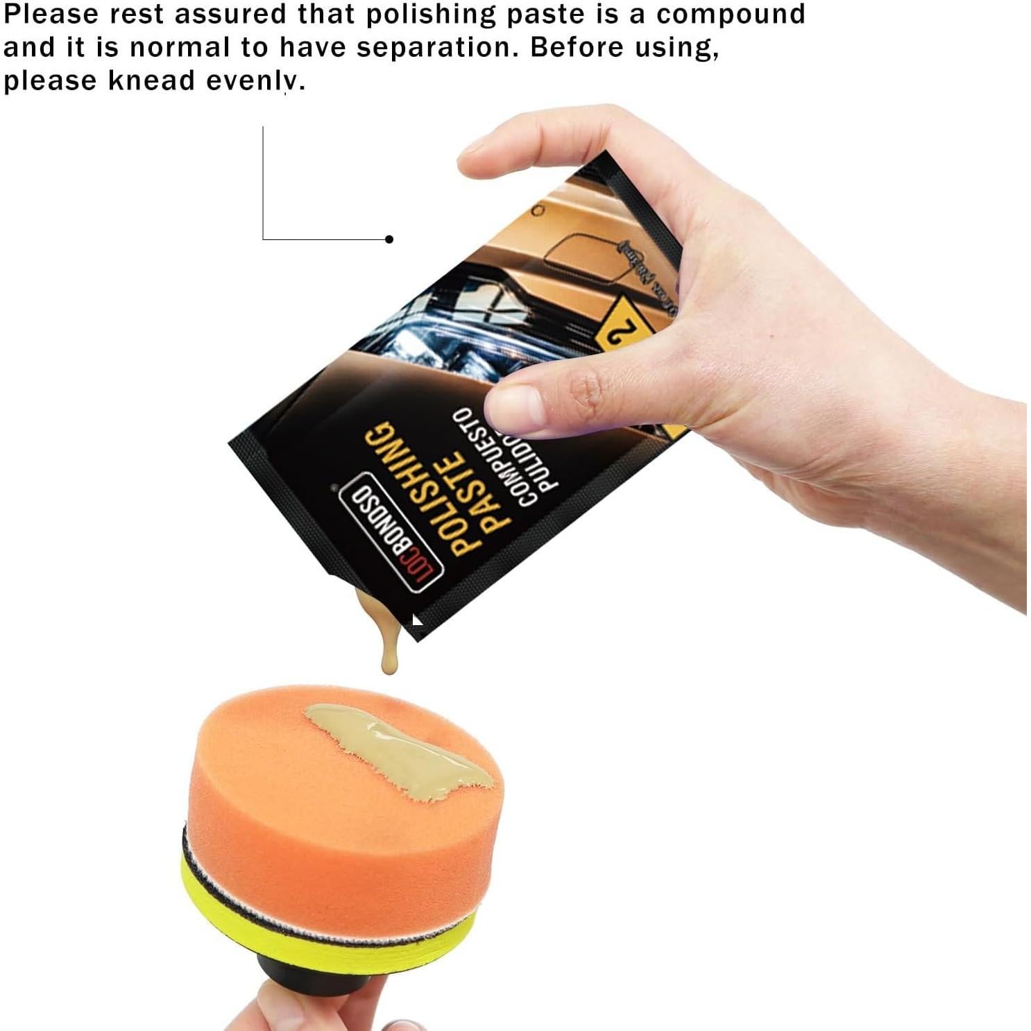 Kit Restauración de Faros LOCBONDSO 230g - Pulido y Protección