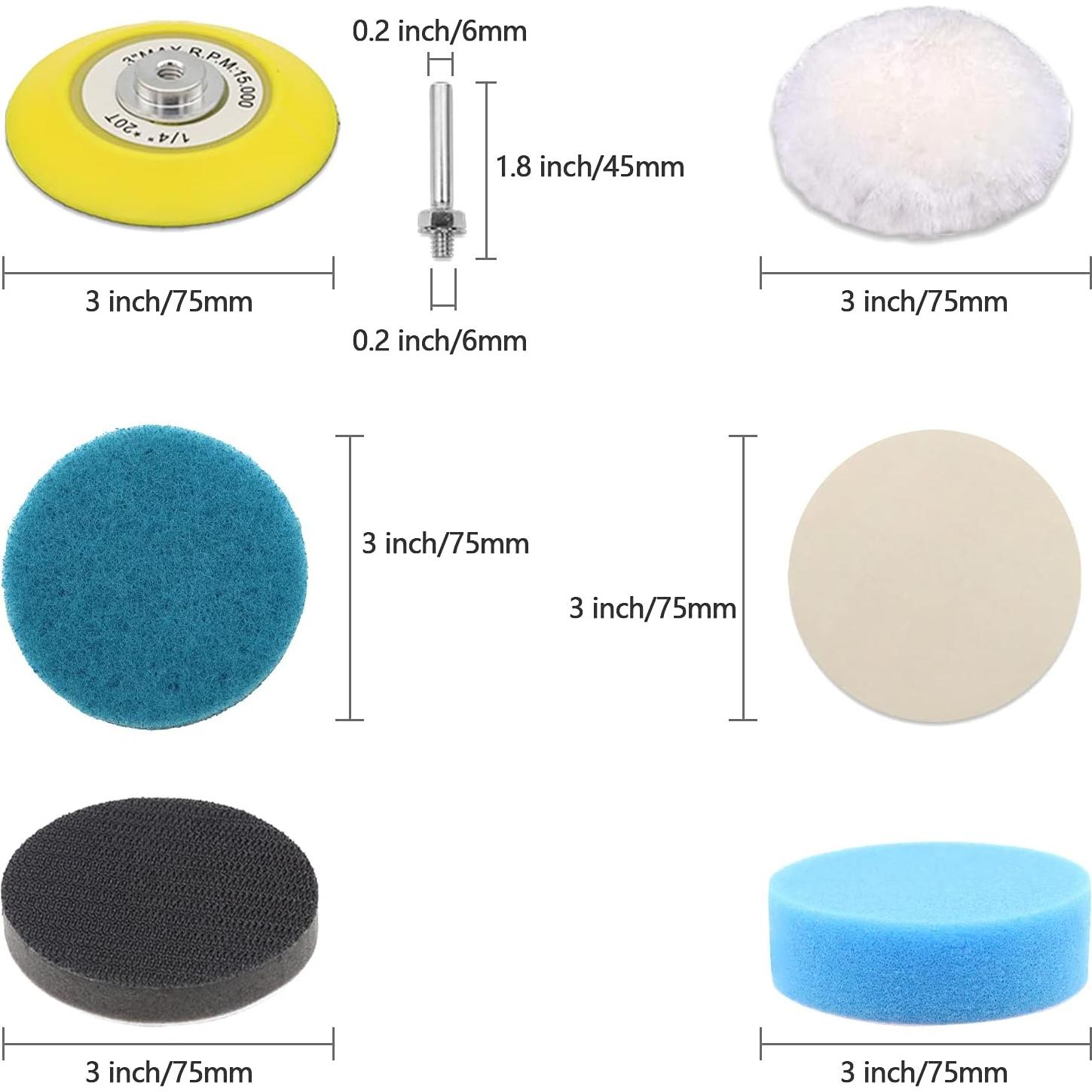 Kit de Restauración de Faros VIBRATITE 41 Piezas con Discos y Almohadillas