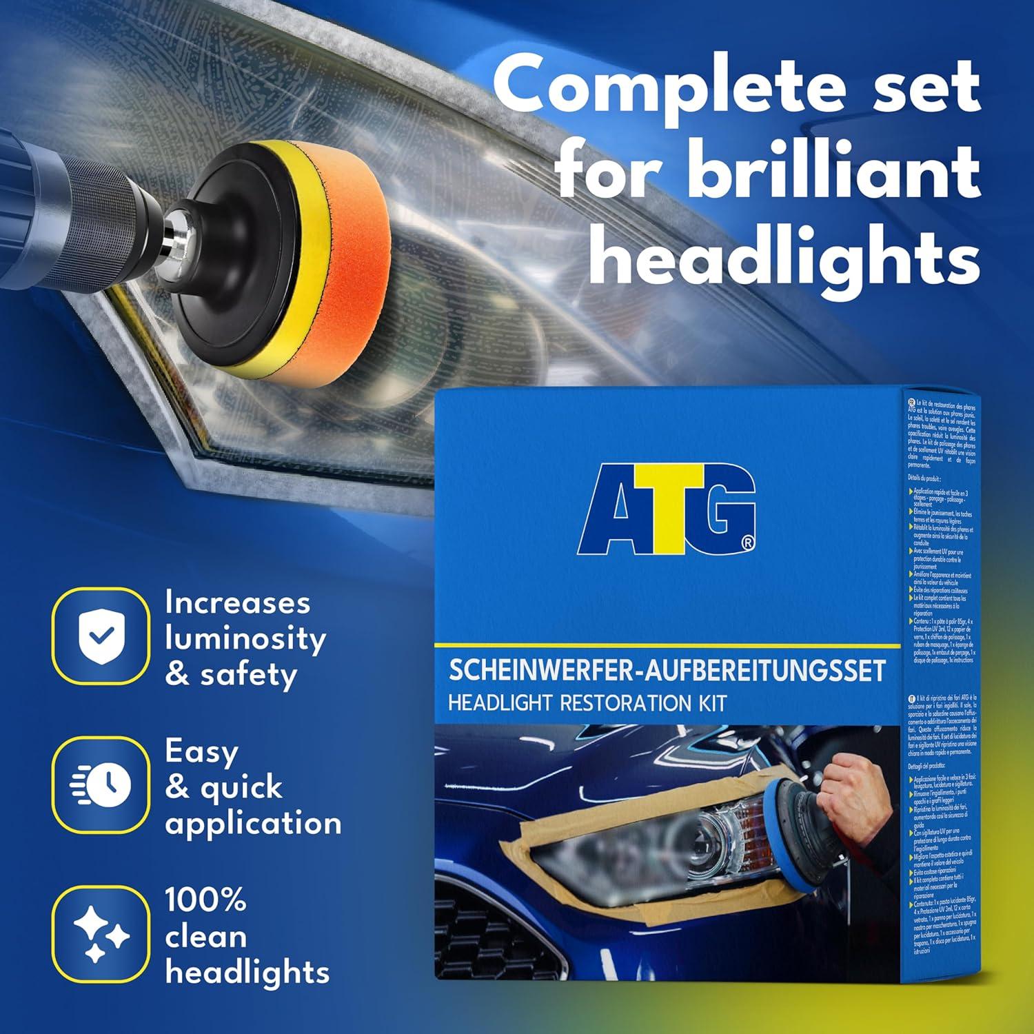 Kit de Restauración de Faros ATG - Universal para Coche