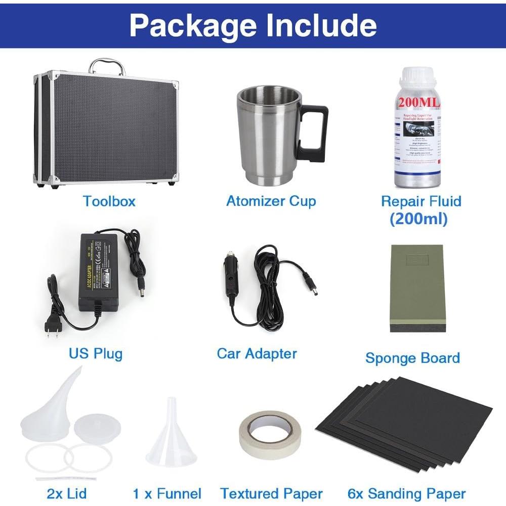 Kit de Reparación de Faros ROYWOO 200ml - Restauración y Pulido