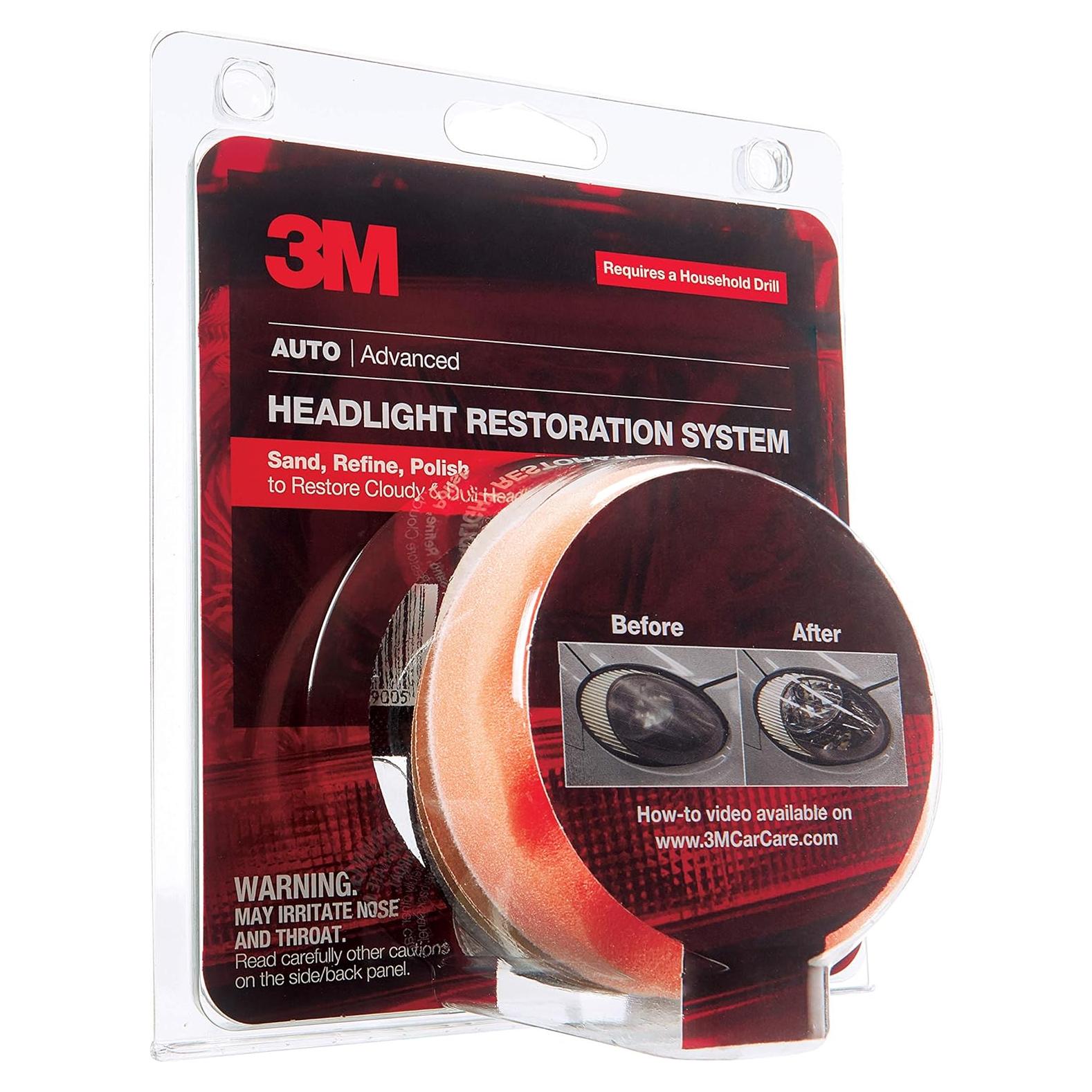 Kit de Restauración de Lentes de Faros 3M 39008 - 4 Piezas