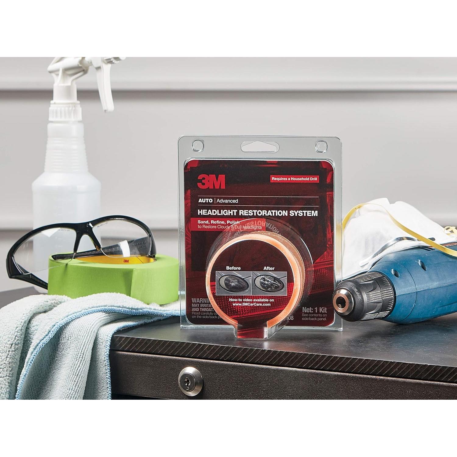 Kit de Restauración de Lentes de Faros 3M 39008 - 4 Piezas