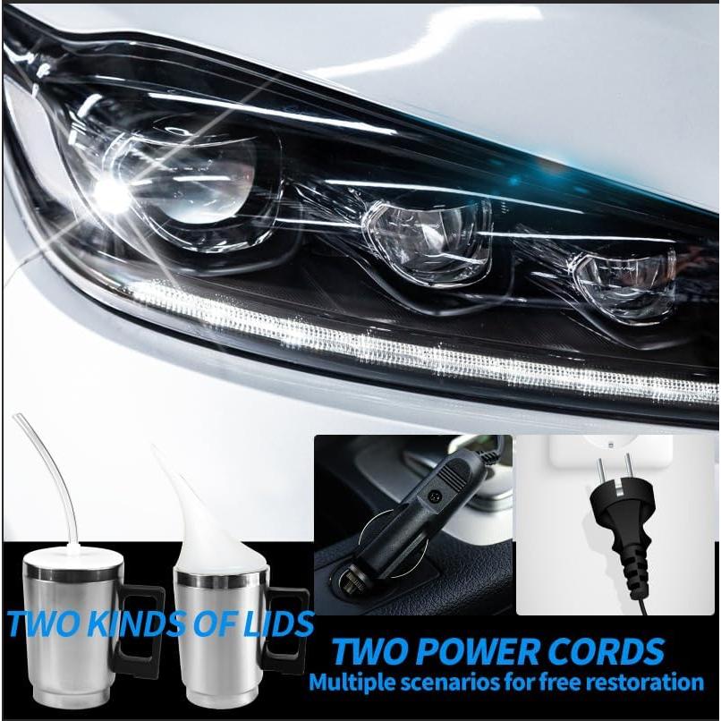 Kit de Restauración de Faros HYHJMISTY 800g - Elimina Amarillamiento y Rasguños