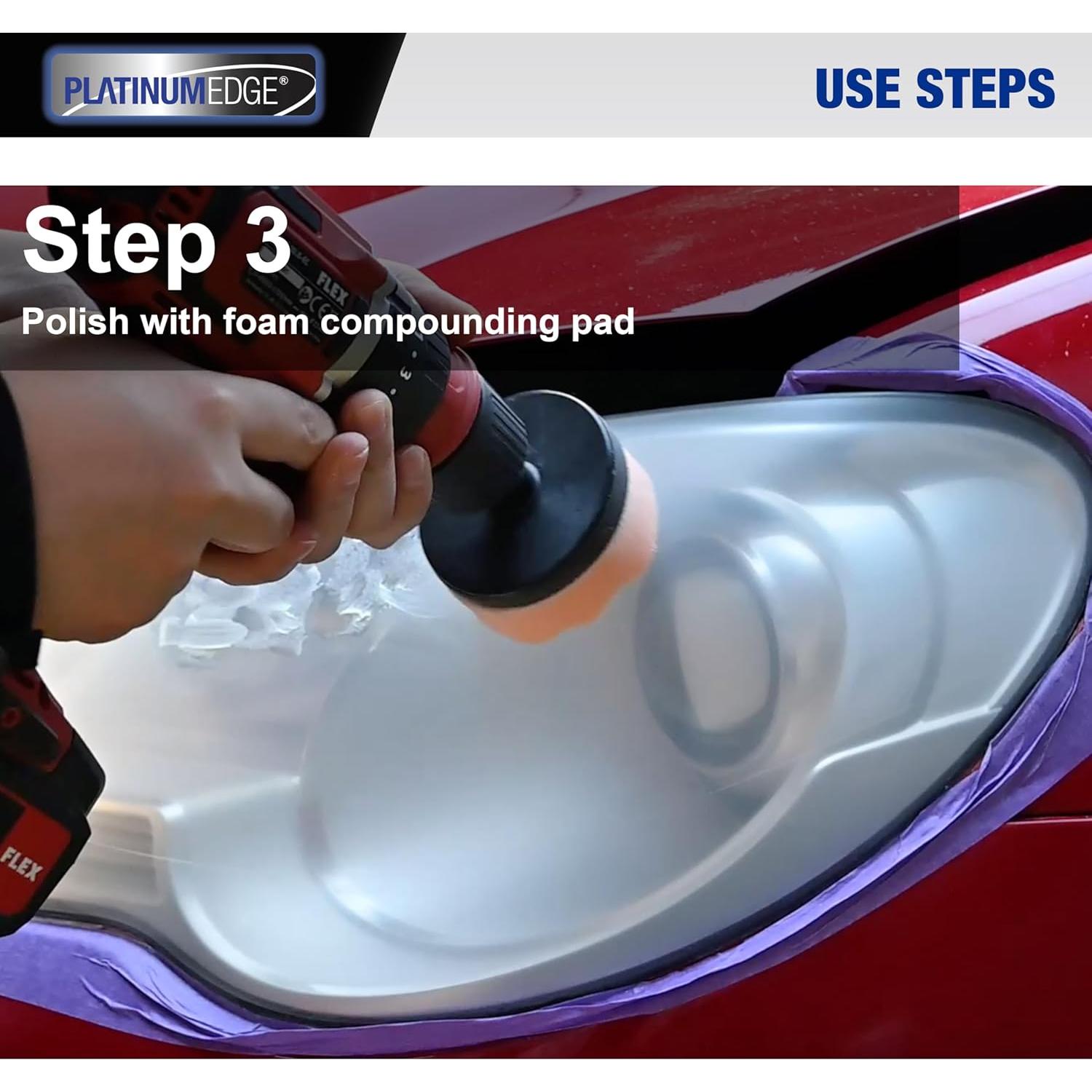 Kit de Restauración de Faros Platinumedge 30 Piezas 3"