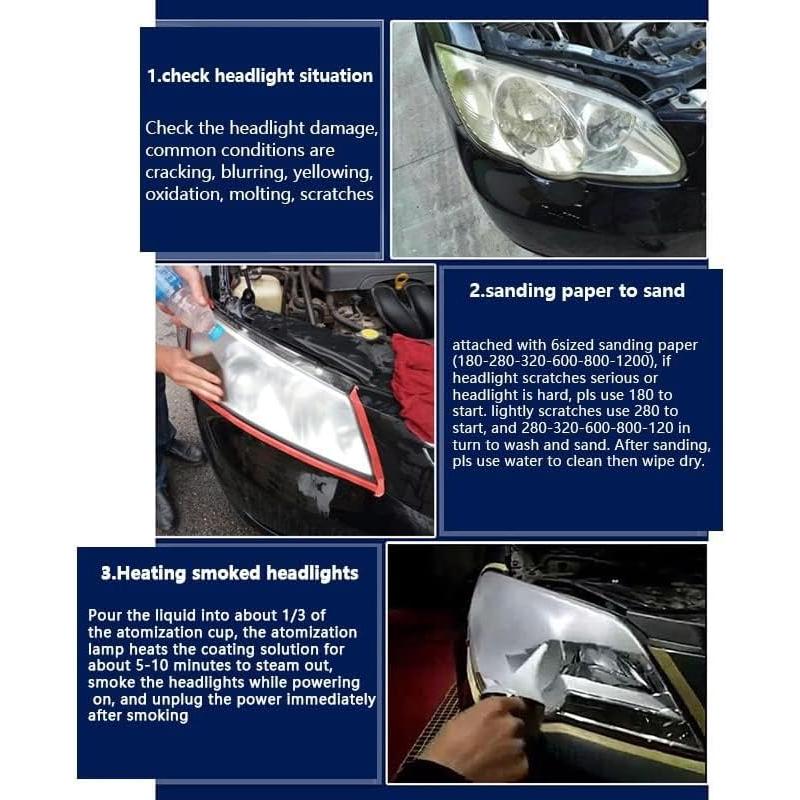 Kit de Restauración de Faros TONZACK 800g - Reparación Rápida