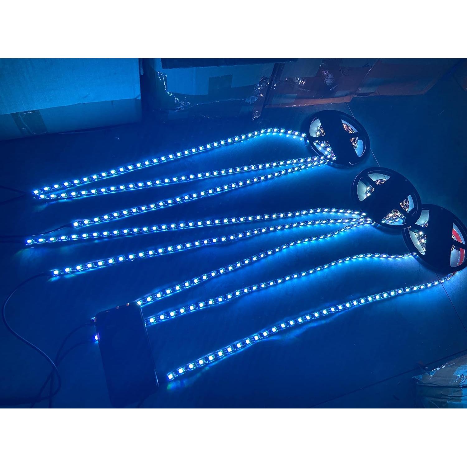 Tiras de Luz LED RGB Ydzwavui 8PCS 1.2m para Polaris Slingshot