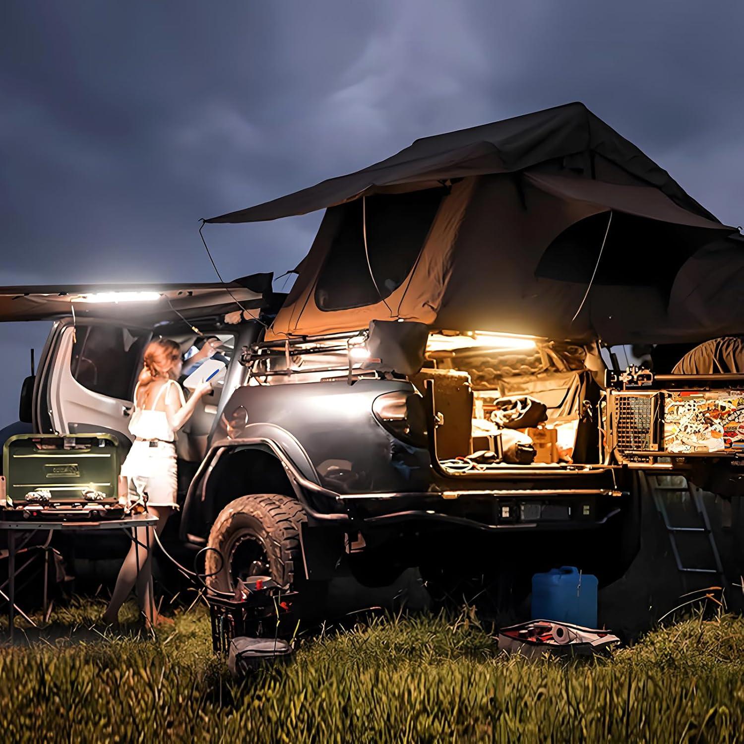 Kit de Barra de Luz LED 12V TopAutoGear 5 Pcs Dimmable IP67