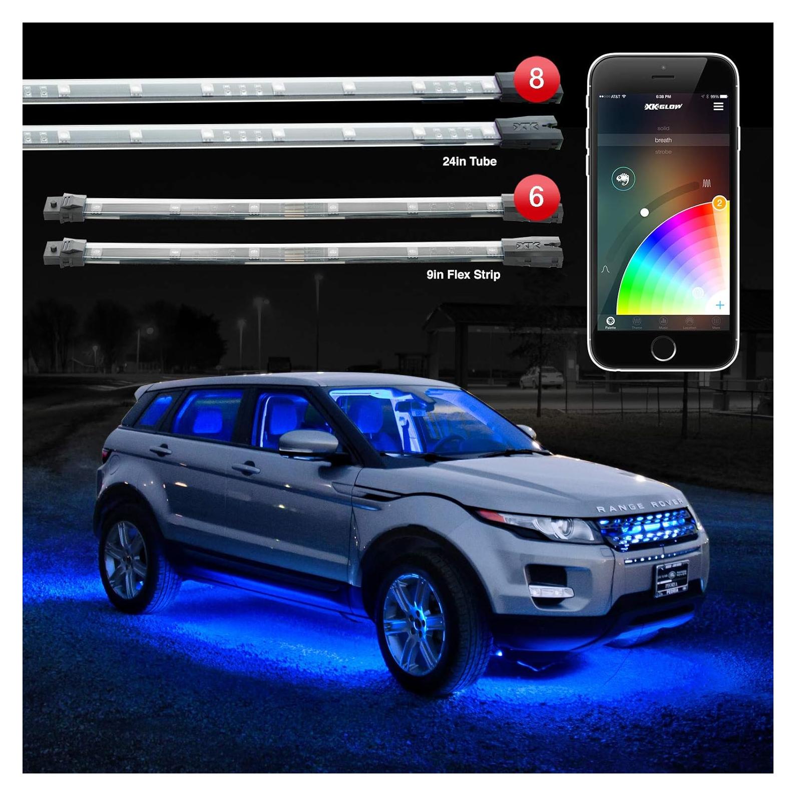 Tiras de Luz LED XKGLOW KS-CAR-ADVANCE 24W Kit Vehicular