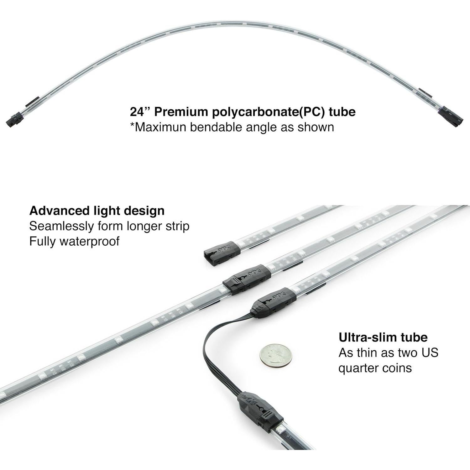 Tiras de Luz LED XKGLOW KS-CAR-ADVANCE 24W Kit Vehicular