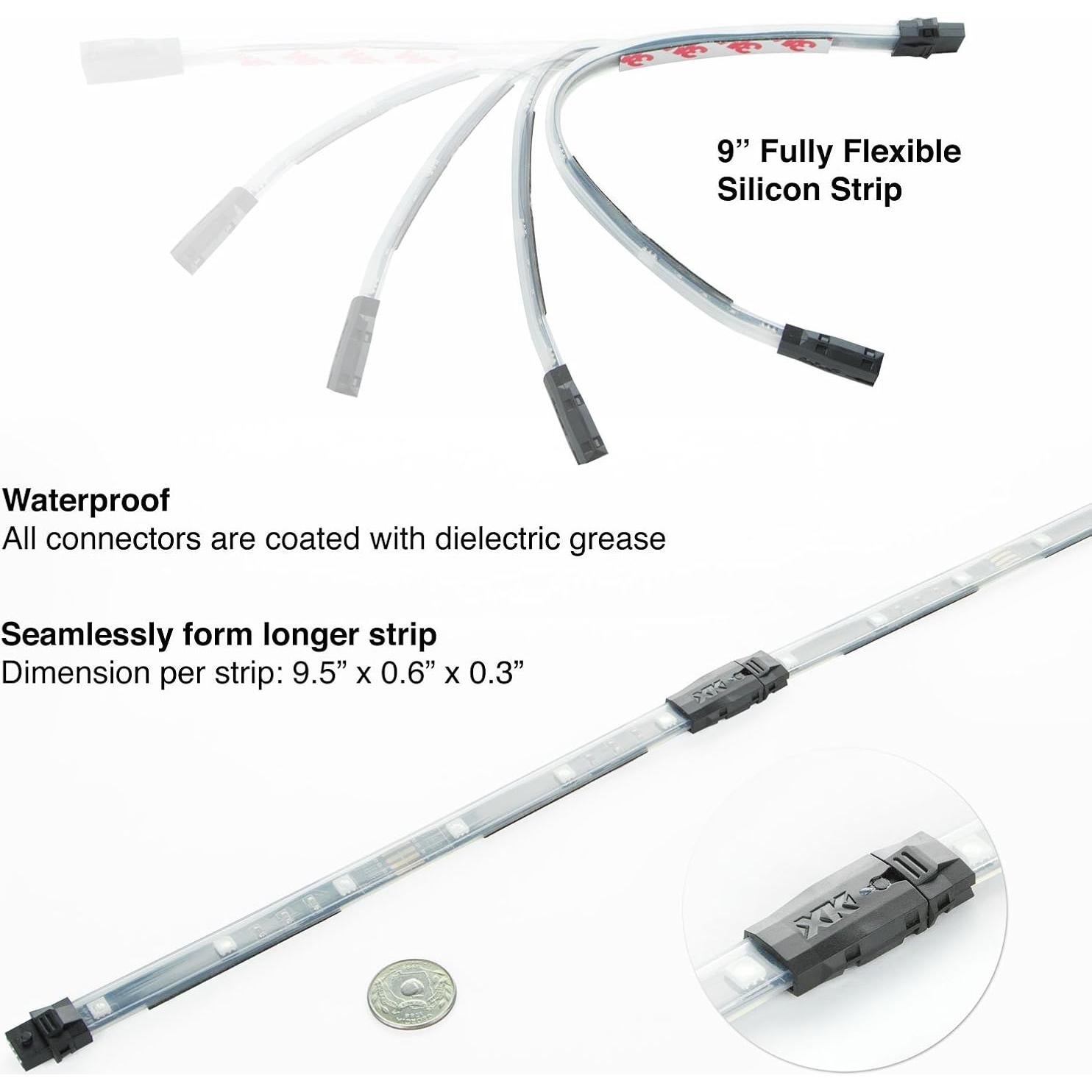 Tiras de Luz LED XKGLOW KS-CAR-ADVANCE 24W Kit Vehicular