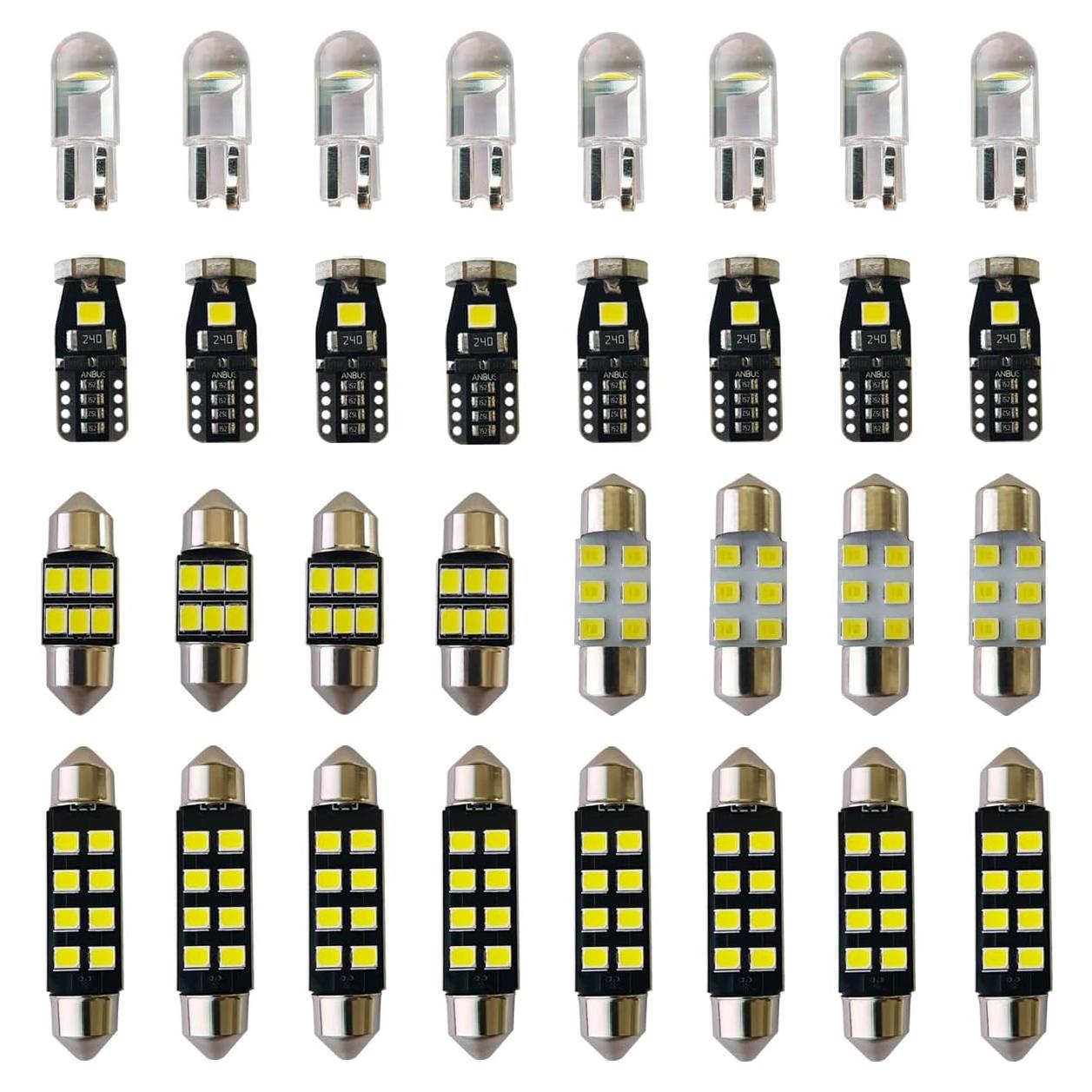 Kit de Bombillas LED Yoper 32 Piezas Luz Interior Automóvil