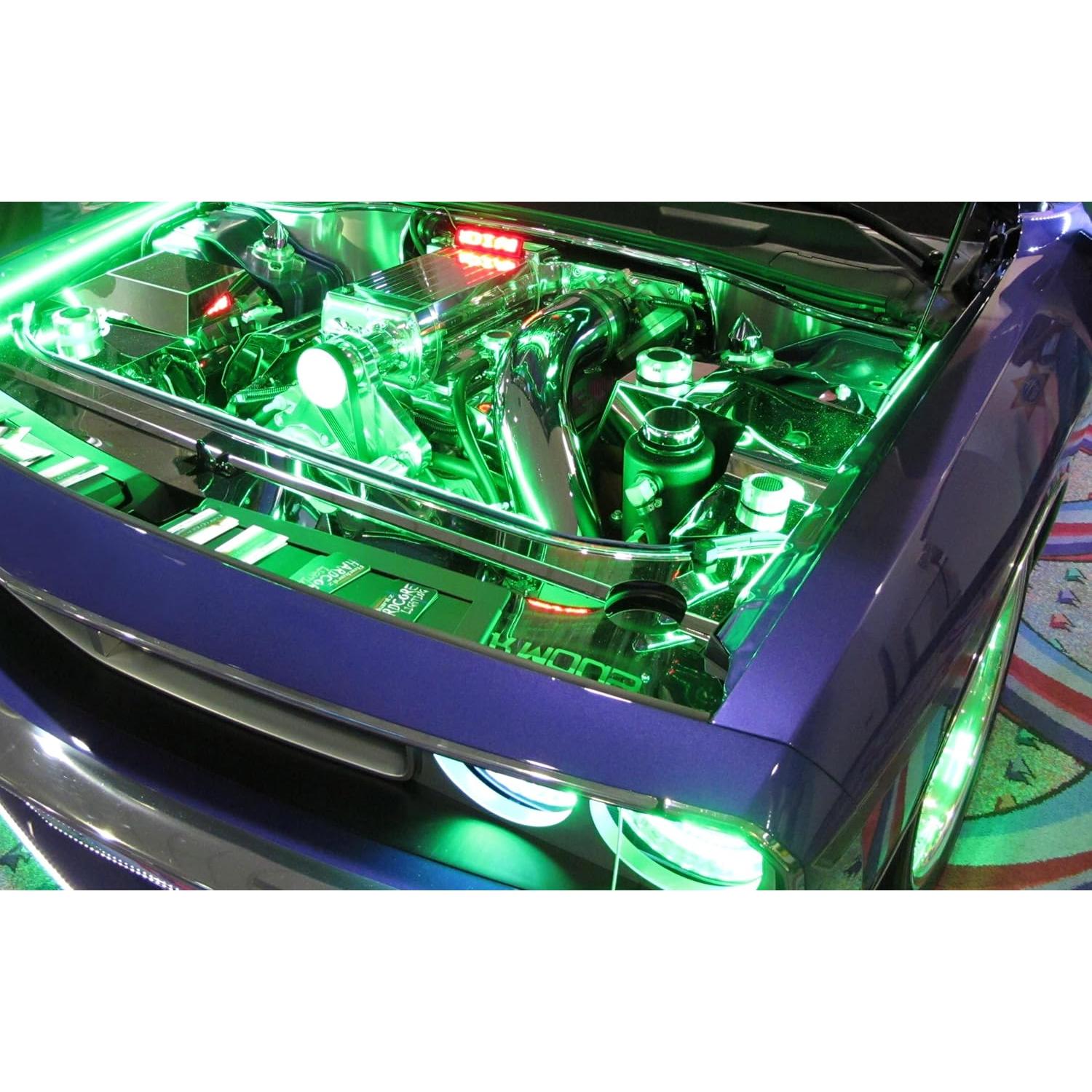 Kit de Iluminación LED Multicolor iJDMTOY 8 Piezas 48 LED