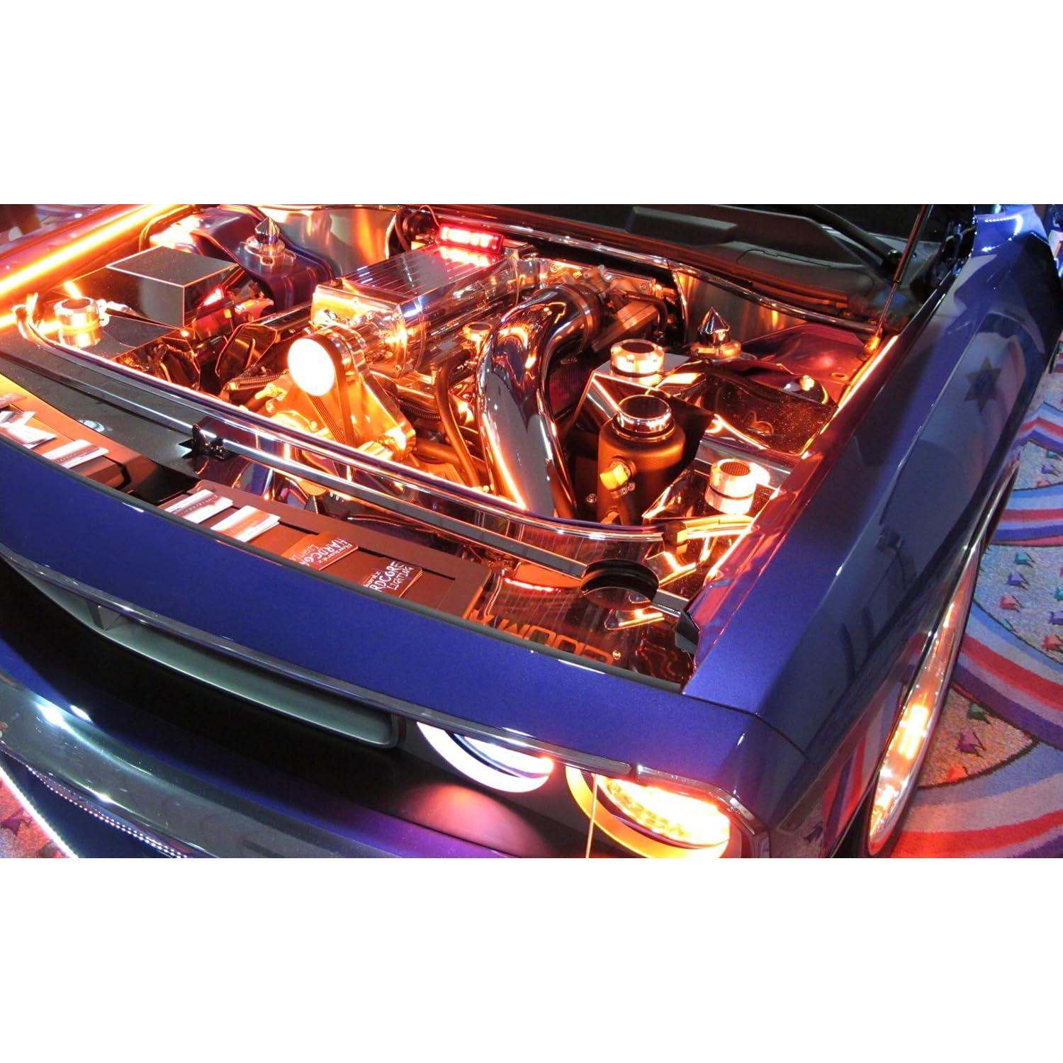 Kit de Iluminación LED Multicolor iJDMTOY 8 Piezas 48 LED