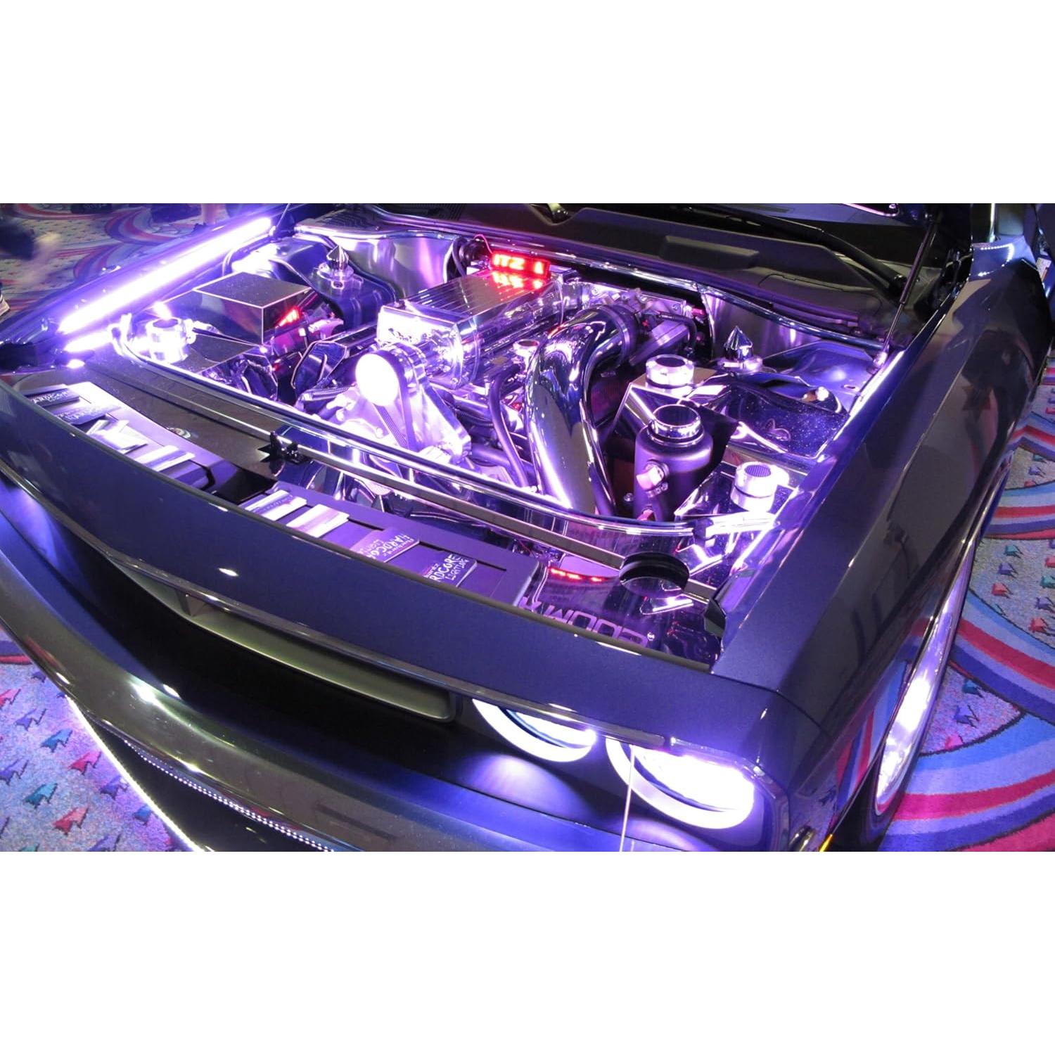 Kit de Iluminación LED Multicolor iJDMTOY 8 Piezas 48 LED