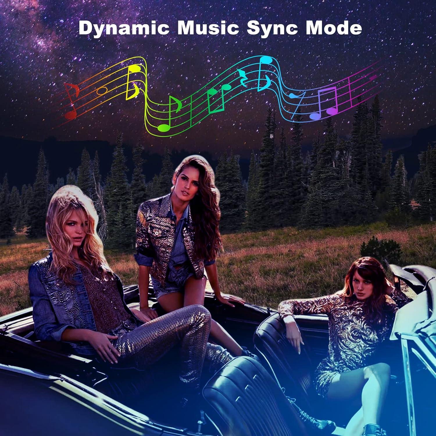 Luces LED de tira FICOLPO D-9 en 1 RGB para coche 12V