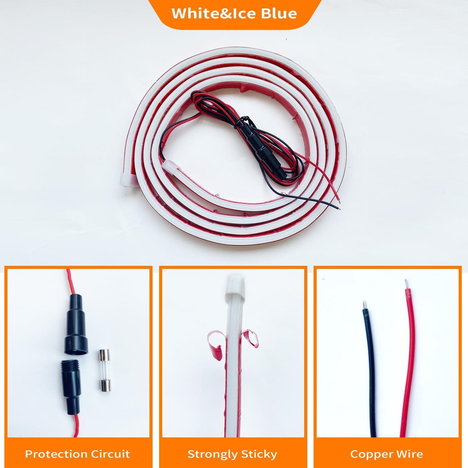 Tira de luz LED Ailinge 177.8 cm blanca impermeable 12V