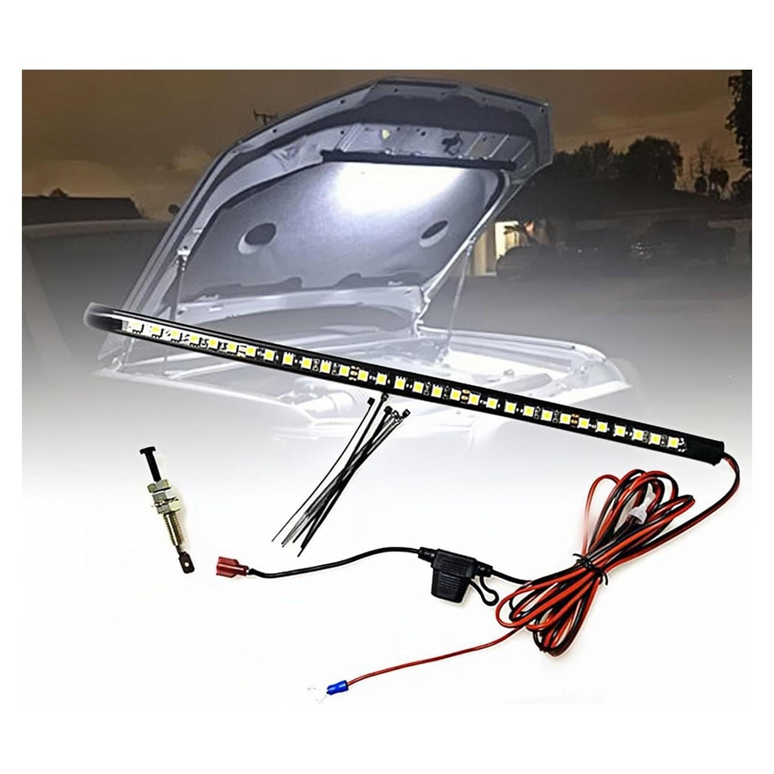 Kit de Luz LED Bajo el Capó GreceYou 36cm IP67 12V