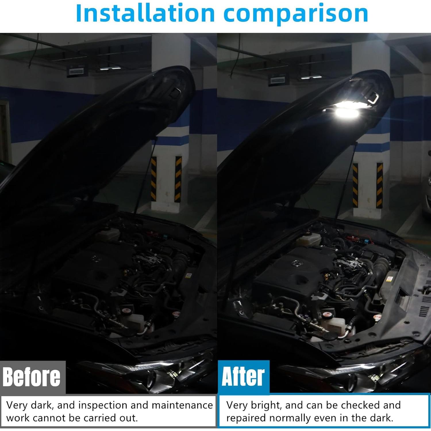 Kit de Luz LED Bajo el Capó GreceYou 36cm IP67 12V