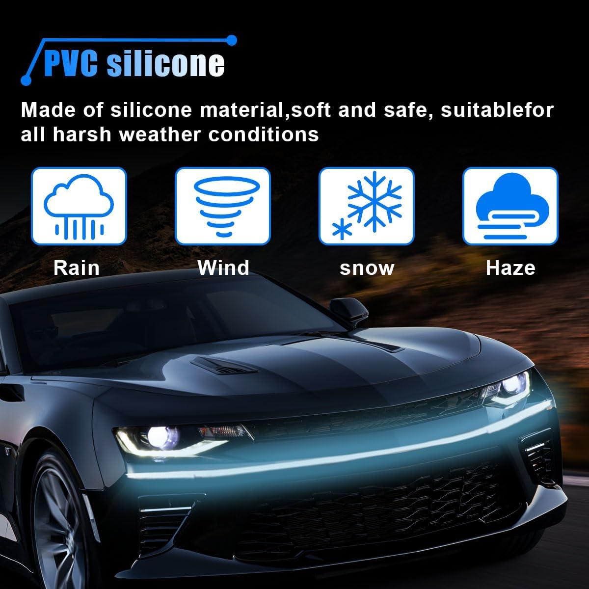 Tira de Luz LED LHDOS para Capó de Coche 182 cm Azul