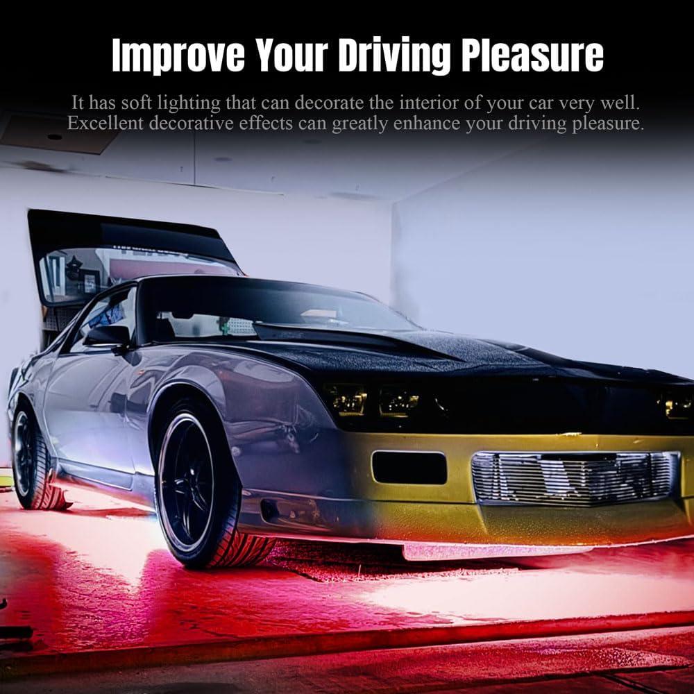 Tira de Luz LED Interior para Coche Tecledsn USB Rojo 12V