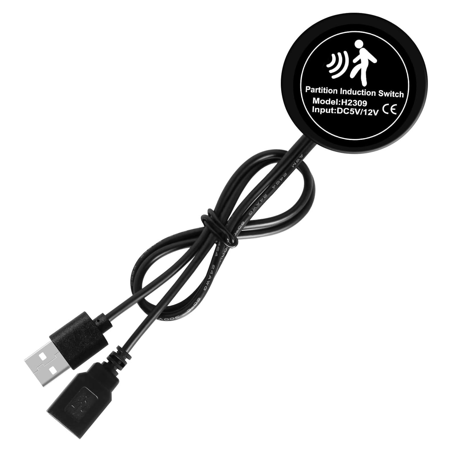 Luz LED de tira para coche MAODANER con sensor de movimiento