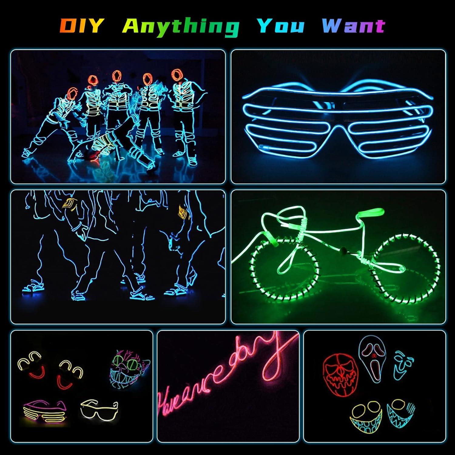 Tira LED Electroluminiscente FICOLPO 3M Naranja para Coche