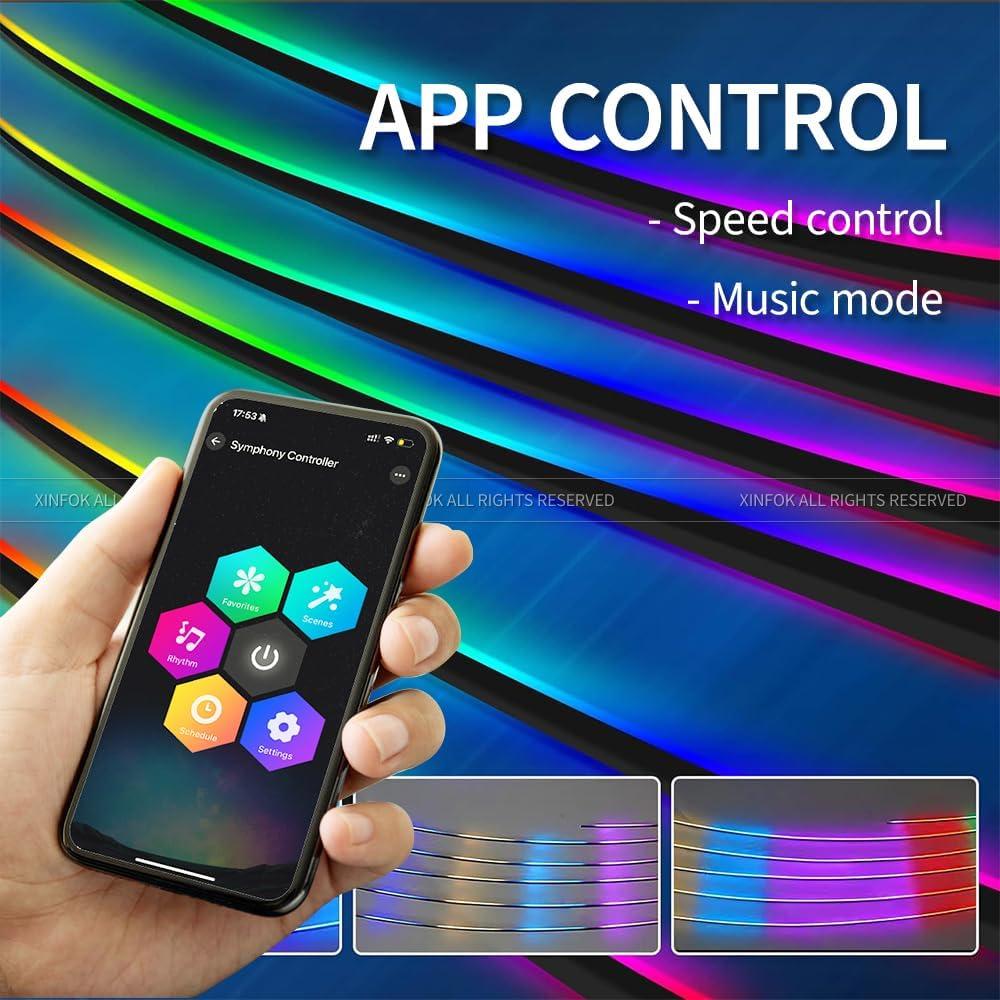 Luces LED Acrílicas Interiores VAUNGIUG RGB 6 en 1 USB