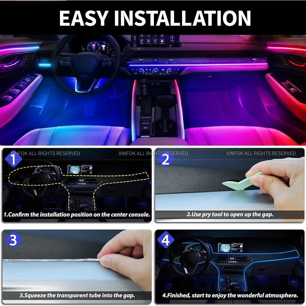 Luces LED Acrílicas Interiores VAUNGIUG RGB 6 en 1 USB