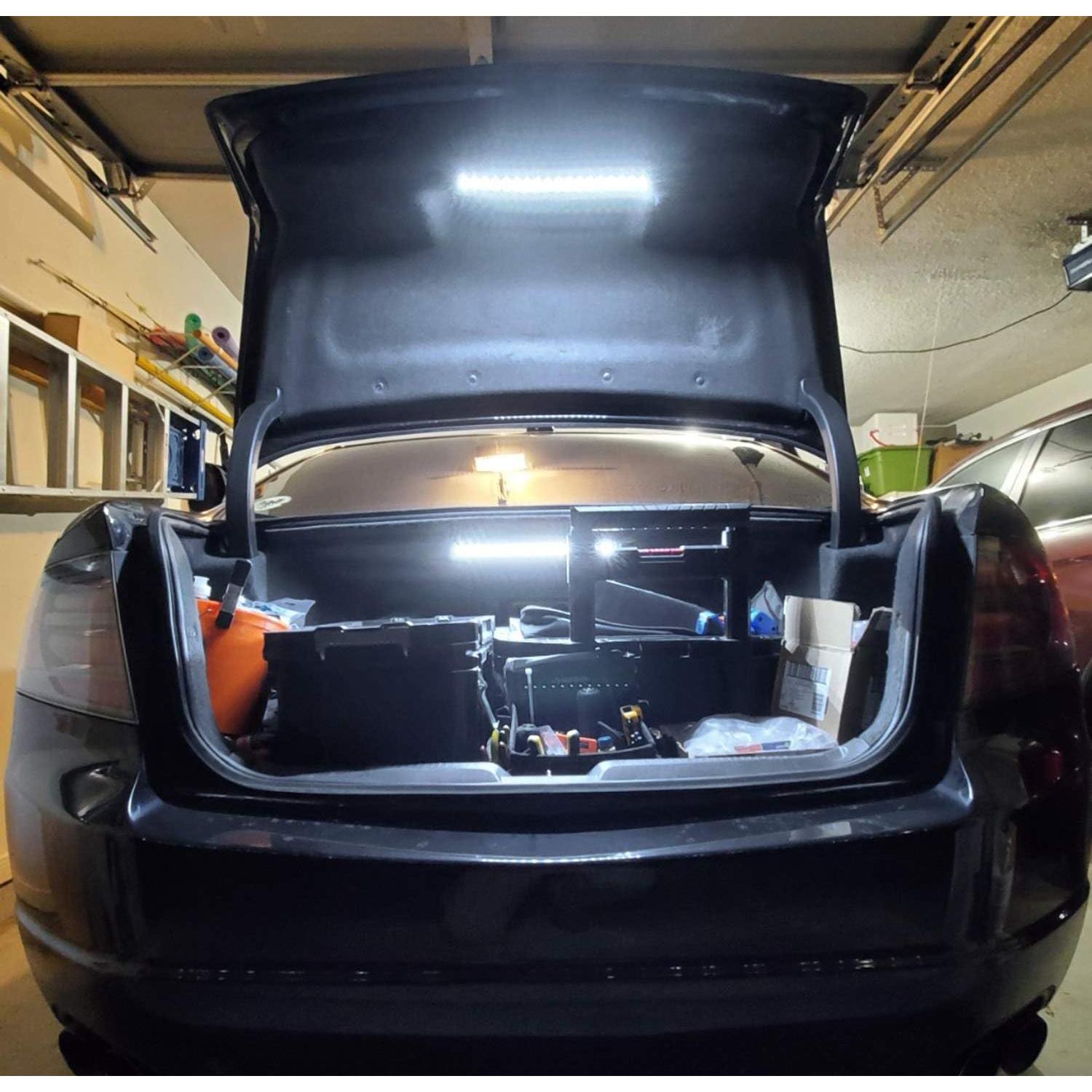 Tira de Luz LED iJDMTOY 30.48 cm Blanco Xenón para Maletero