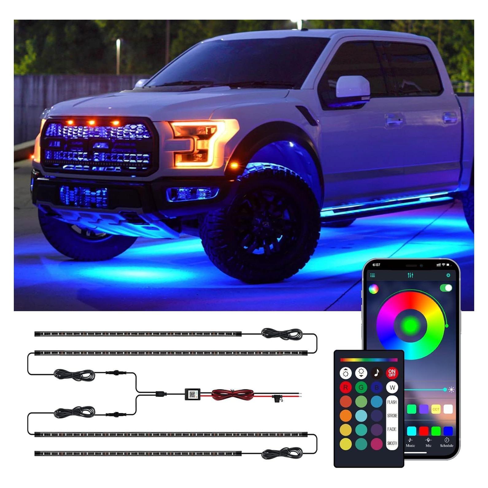 Kit de Iluminación LED Underglow CT CAPETRONIX 12W Multicolor