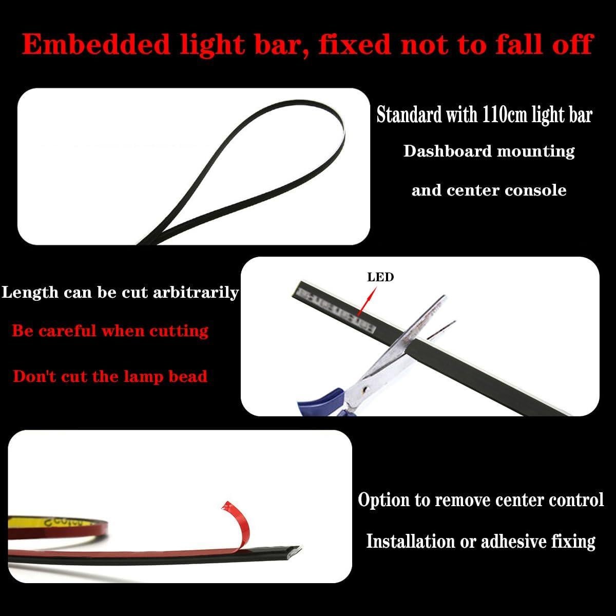 Tira de Luz LED Interior de Coche Vooda FWD-YBD Multicolor 6 en 1