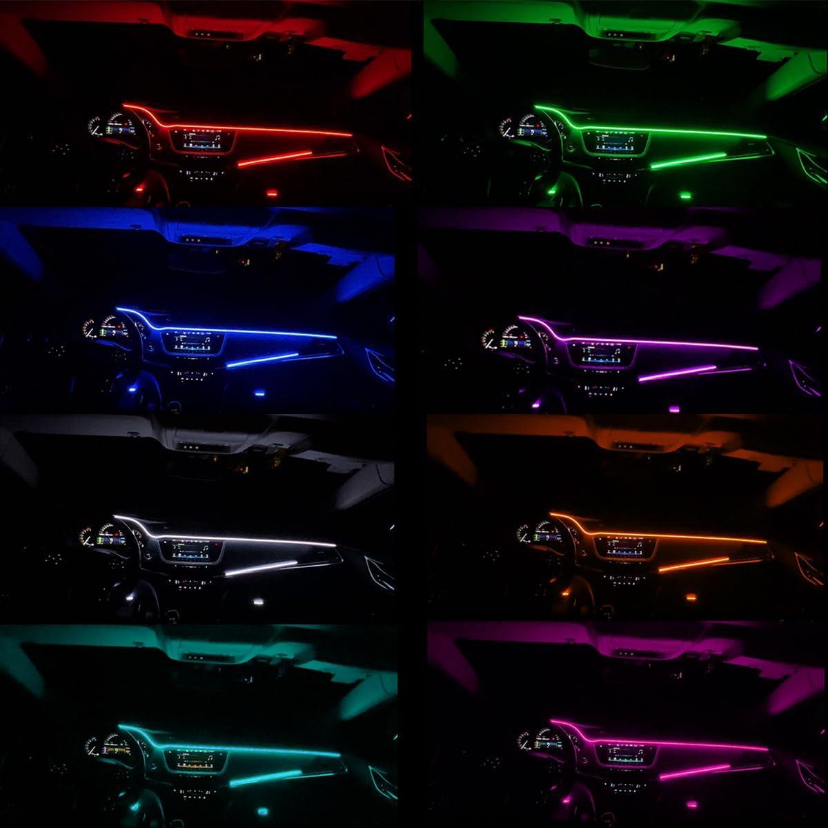 Tira de Luz LED Interior de Coche Vooda FWD-YBD Multicolor 6 en 1