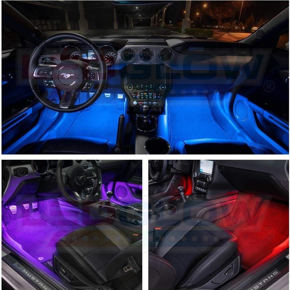 Kit de Iluminación LED Interior Multicolor Bluetooth LEDGlow 8 Piezas