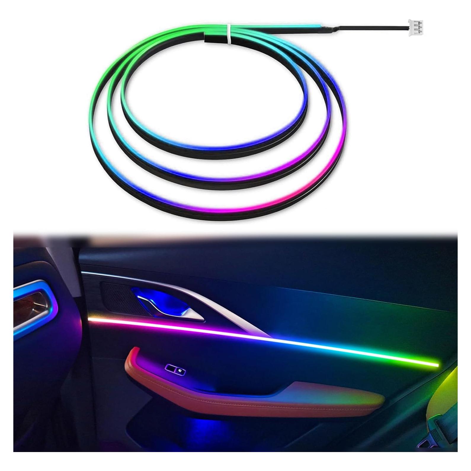 Tira LED Interior de Coche QVEVDACAR 75 cm Dreamcolor Acrílico