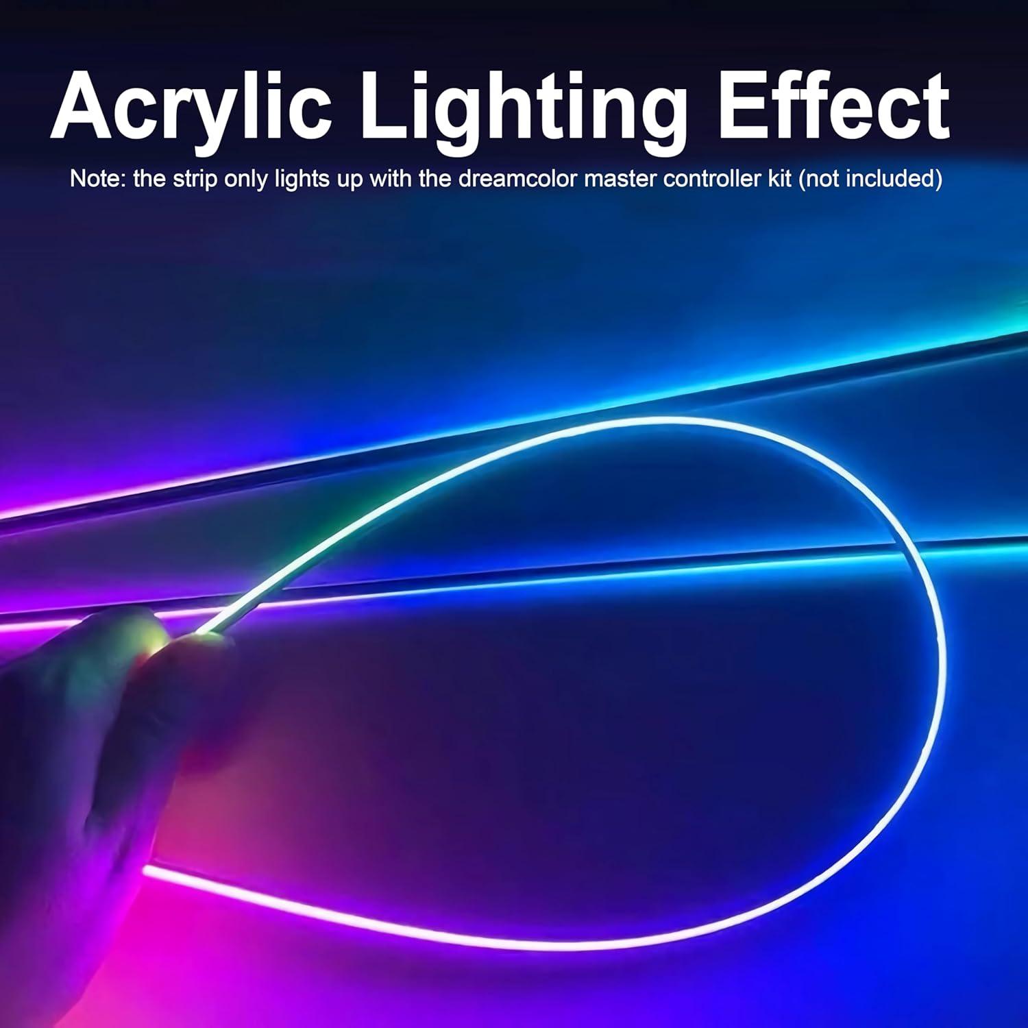 Tira LED Interior de Coche QVEVDACAR 75 cm Dreamcolor Acrílico