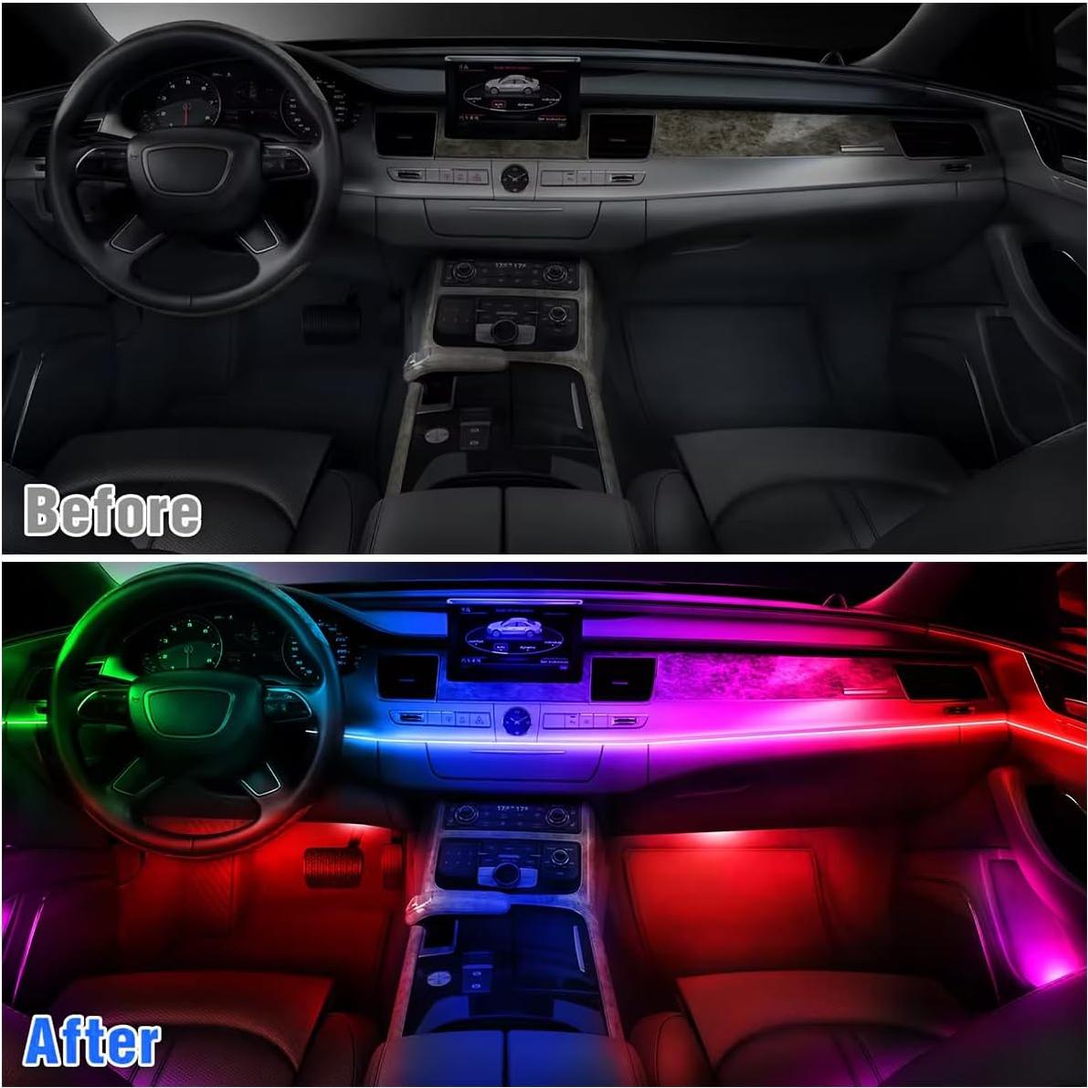 Tira LED Interior de Coche QVEVDACAR 75 cm Dreamcolor Acrílico