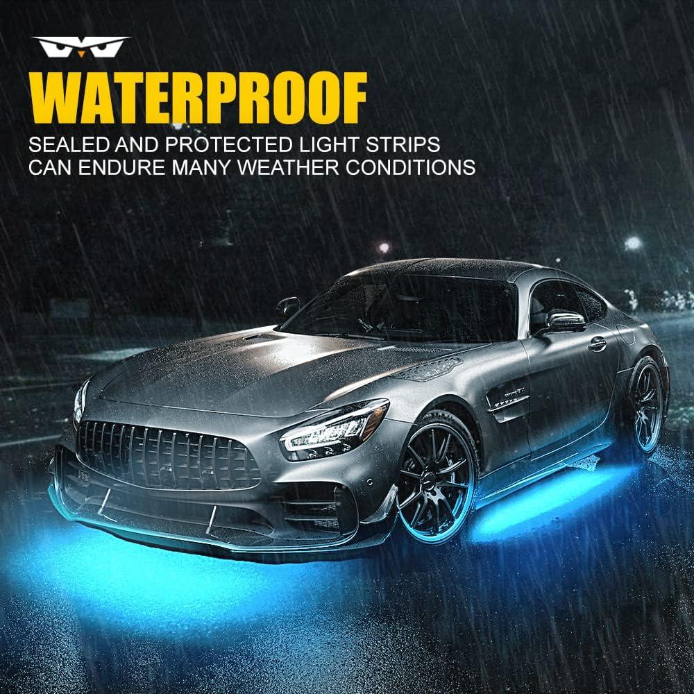 LUMENIX Kit de Luces LED RGB para Automóviles 4PCS 1kg