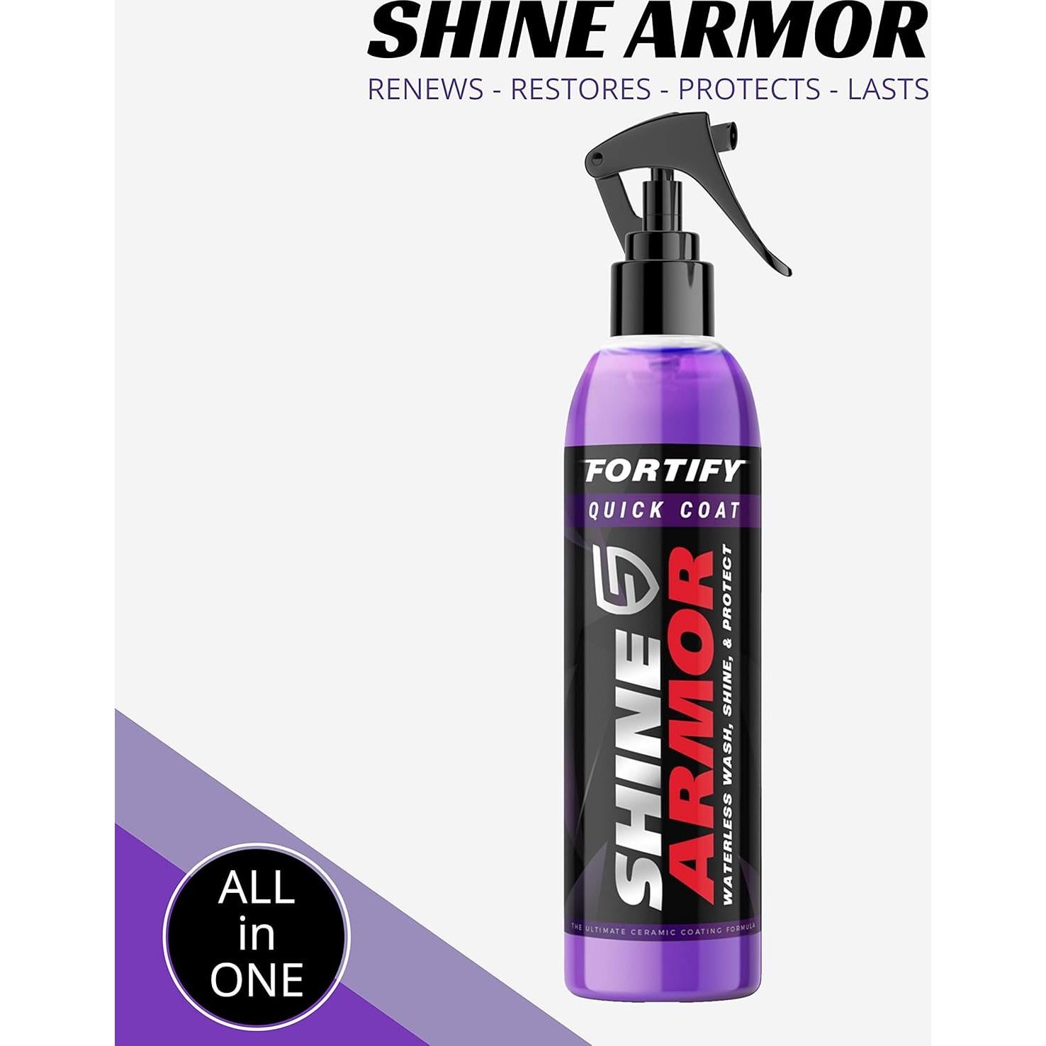 Brillo Armor Spray Cerámico Hidrofóbico 3 en 1 para Autos