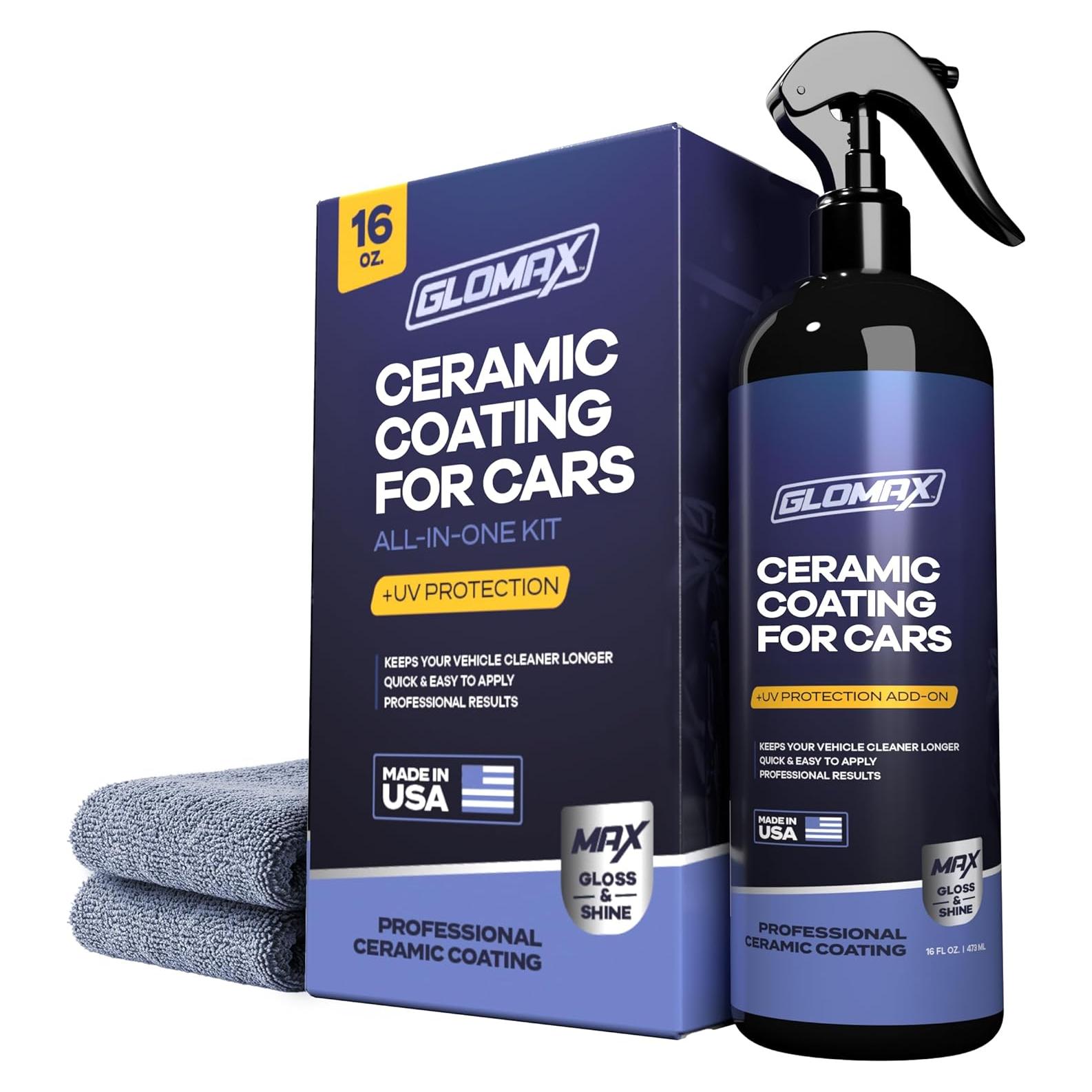 Spray de Cera Cerámica GLOMAX 473 ml - Hidrofóbico UV
