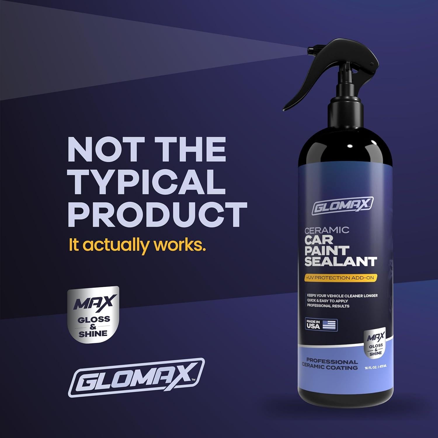 Spray de Cera Cerámica GLOMAX 473 ml - Hidrofóbico UV