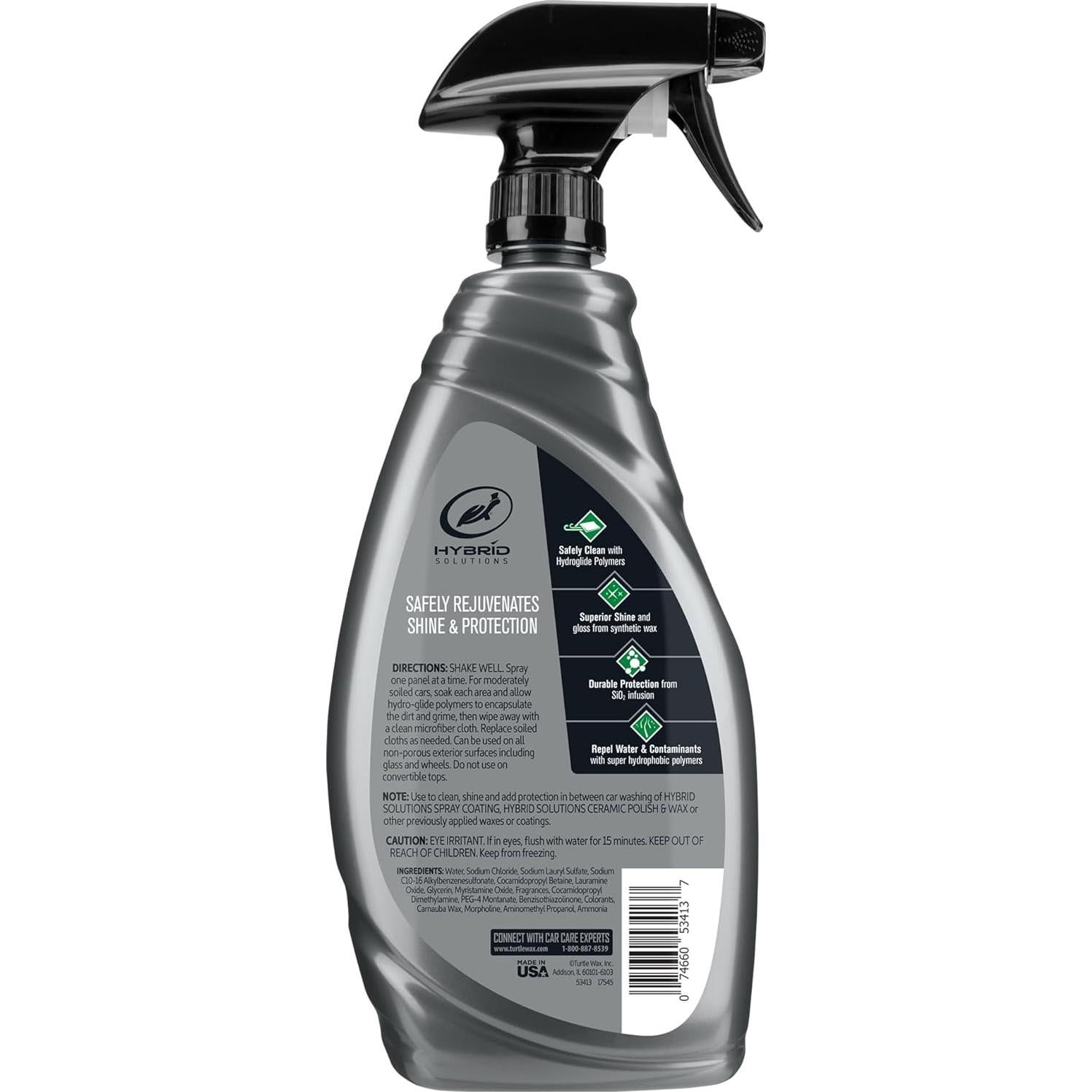 Turtle Wax 53413 Detallador Cerámico 3-en-1 32 oz - Limpieza y Brillo