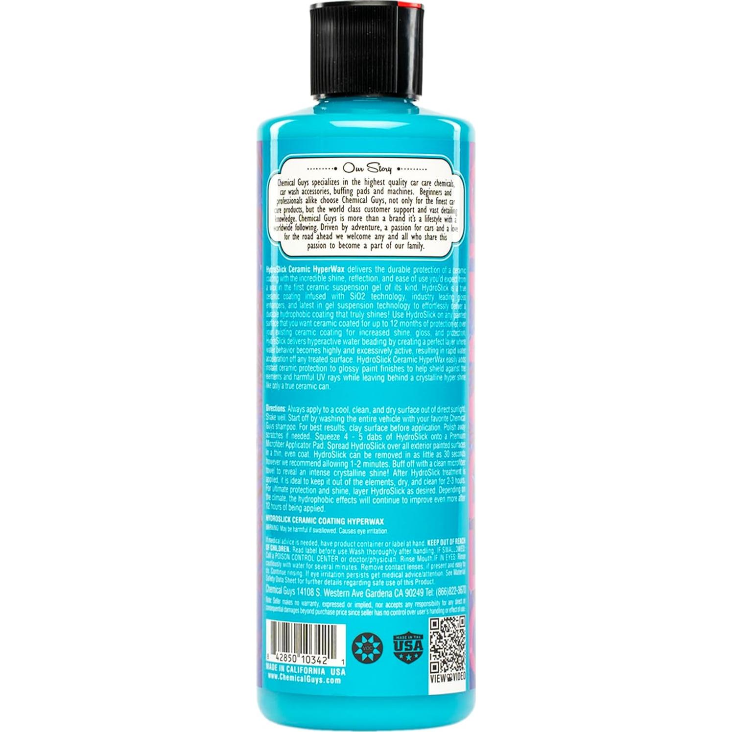 Cera Cerámica HydroSlick Chemical Guys 473 ml - Brillo Intenso