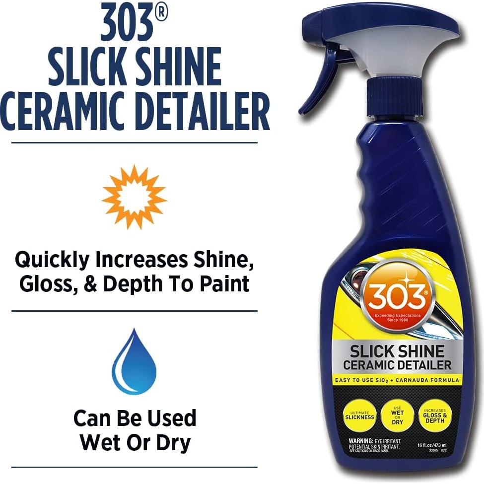 Detallador Cerámico Slick Shine 303 - Spray 0.45L - Brillo y Protección