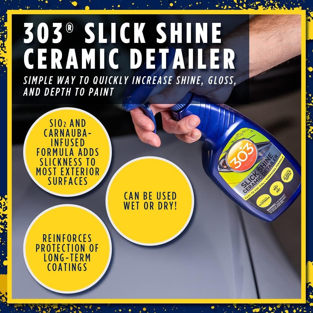 Detallador Cerámico Slick Shine 303 - Spray 0.45L - Brillo y Protección
