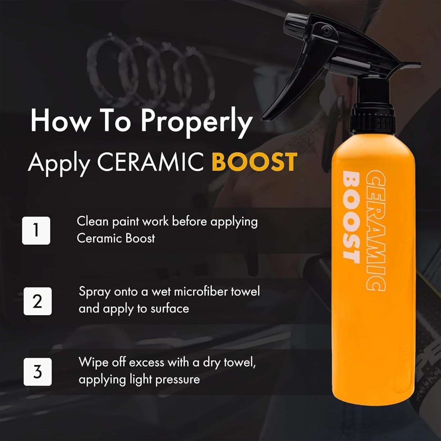 XPEL Ceramic Boost Spray 473ml - Detallador de SiO2 para Autos
