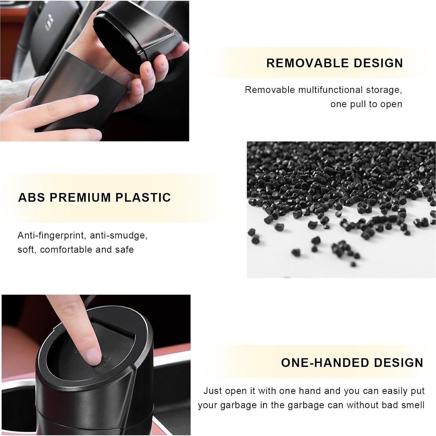 Contenedor de Basura para Auto YTFRL Azul Claro 20x8.5 cm