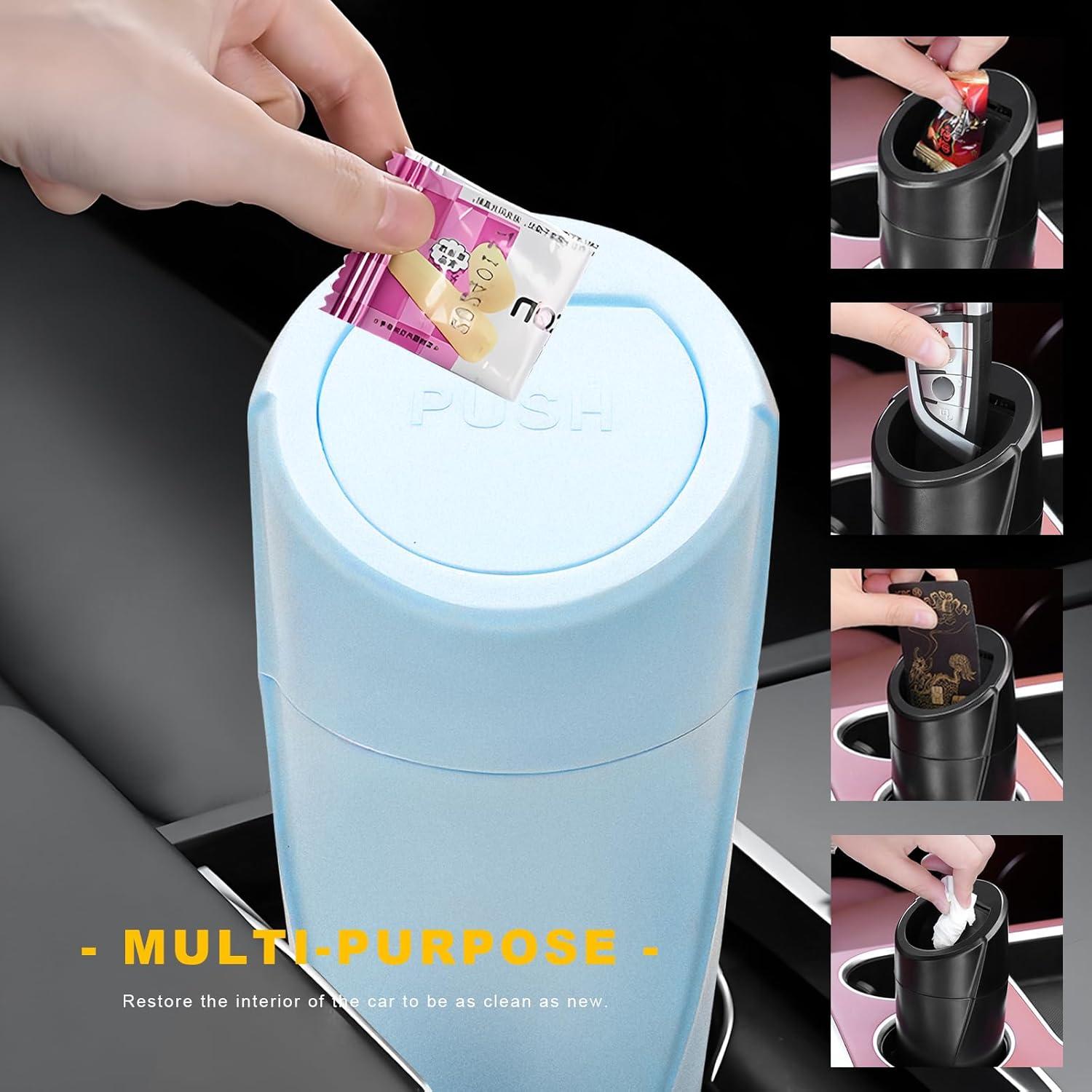 Contenedor de Basura para Auto YTFRL Azul Claro 20x8.5 cm