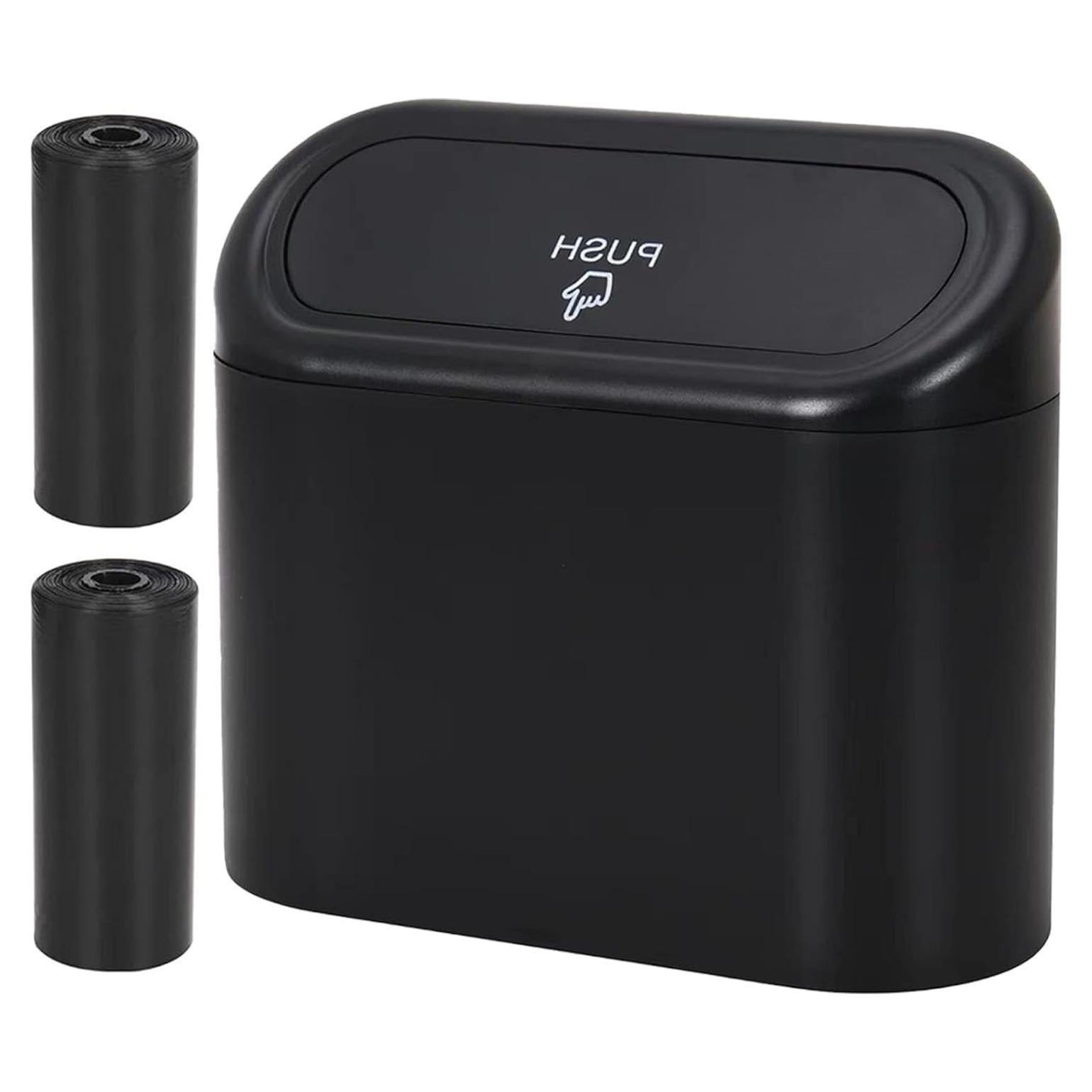 Mini Basurero de Coche EVERYFABRIC con Tapa, 15.5x14 cm