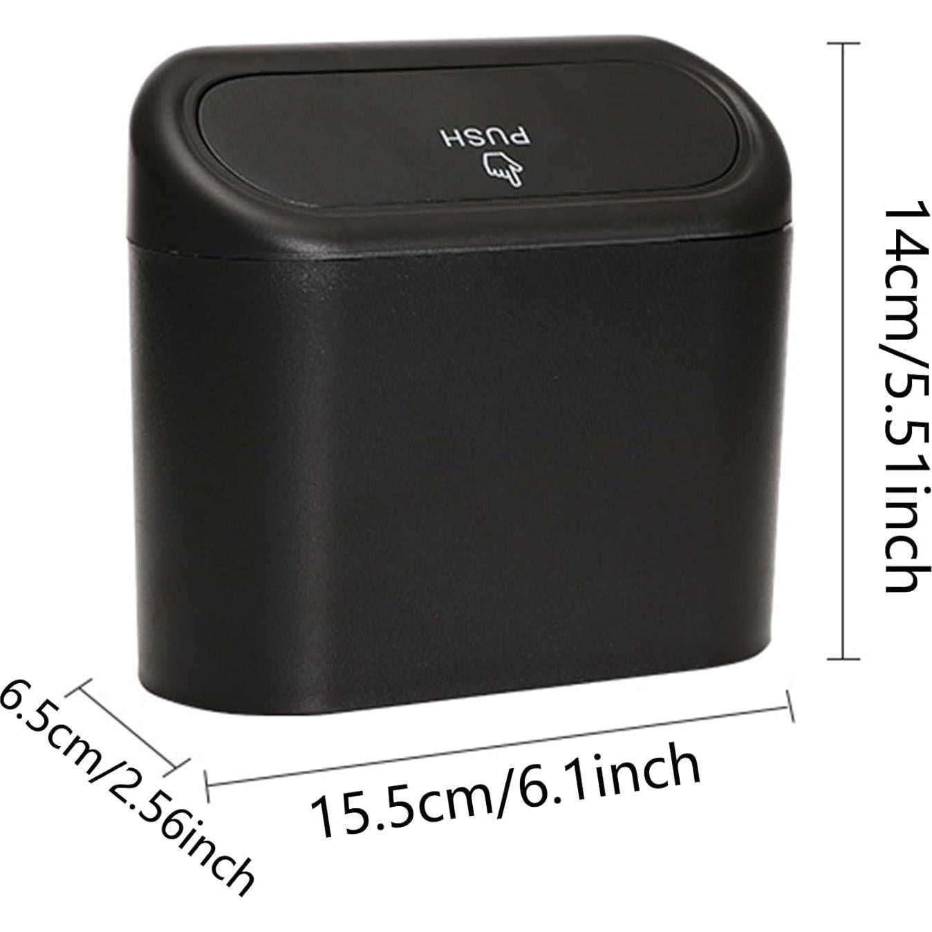 Mini Basurero de Coche EVERYFABRIC con Tapa, 15.5x14 cm